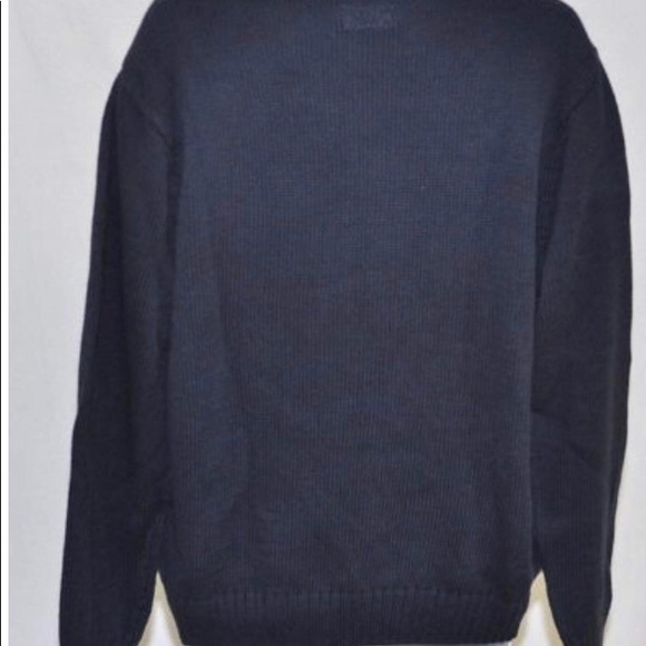 Men’s L Navy 1/4 Zip Sweater - Picture 3 of 3